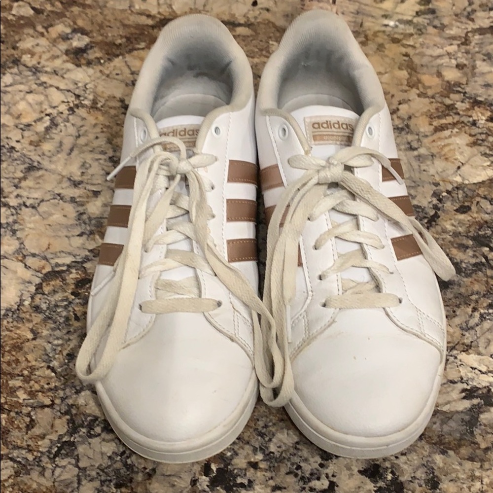 Rose gold adidas worn maybe 5 times.